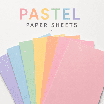 PASTEL PAPER SHEETS-OPEN STOCK